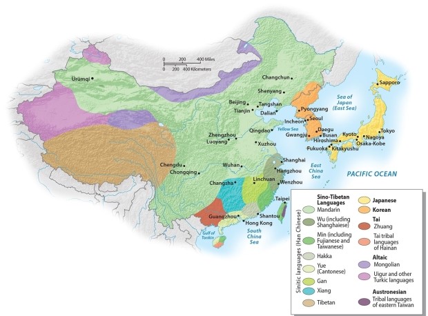 <strong>You fly from the city of Guangzhou to Seoul and then onward to Tokyo. You will speak which three languages in succession? </strong> A)Tai, Xiang, Tibetan B)Cantonese, Korean, Japanese C)Mandarin Chinese, Korean, Japanese D)Korean, Tibetan, Tai E)Japanese, Mandarin Chinese, Korean