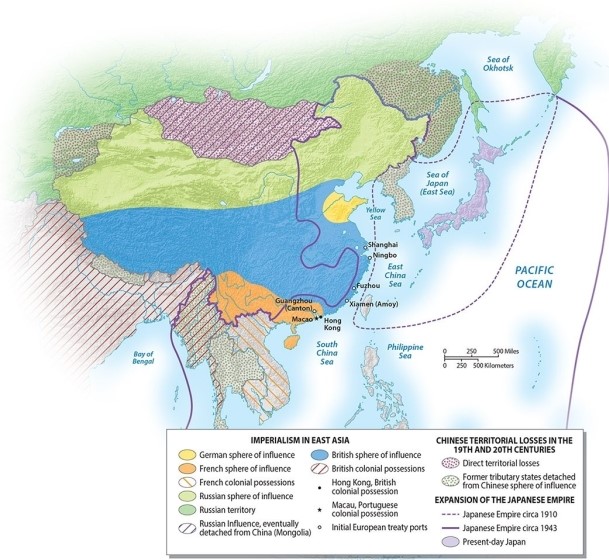 <strong>Which of the following countries did NOT have a sphere of influence in China in the 19th century? </strong> A)France B)Germany C)United States D)Russia E)Britain
