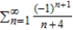 <strong>Determine whether the series converges conditionally or absolutely, or diverges.</strong> A) The series converges conditionally but does not converge absolutely. B) The series converges absolutely but does not converge conditionally. C) The series diverges. D) The series converges absolutely.