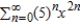 <strong>Use the power series to determine a power series centered at 0 for the function . .</strong> A) B) C) D) E)