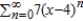 Find the values of x for which the series   converges.
