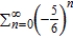 Find the sum of the convergent series.  