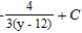 <strong>Find the indefinite integral. </strong> A) B) C) D) E)