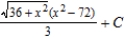 <strong>Find the indefinite integral by making the substitution . </strong> A) B) C) D) E)