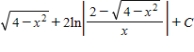 <strong>Find the indefinite integral by making the substitution . </strong> A) B) C) D) E)