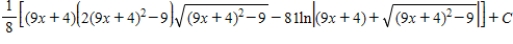 <strong>Use integration tables to find . </strong> A) B) C) D) E)
