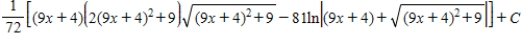 <strong>Use integration tables to find . </strong> A) B) C) D) E)