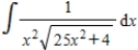 <strong>Use integration tables to find . </strong> A) B) C) D) E)