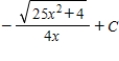 <strong>Use integration tables to find . </strong> A) B) C) D) E)