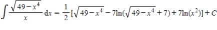 <strong>Use a table of integrals to find the integral. </strong> A) B) C) D) E)