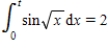 Use a computer algebra system and Simpson's Rule with to approximate t in the integral equation . Round your answer to three decimal places. 