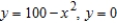 <strong>Set up and evaluate integrals for finding the moment about the y-axis for the region bounded by the graphs of the equations. (Assume ρ =1.) .</strong> A) B) C) D) E)
