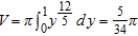 <strong>Set up and evaluate the integral that gives the volume of the solid formed by revolving the region bounded by , and about the -axis.</strong> A) B) C) D) E)