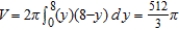 <strong>Use the shell method to set up and evaluate the integral that gives the volume of the solid generated by revolving the plane region about the x-axis. </strong> A) B) C) D) E)