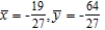<strong>Find the center of mass of the given system of point masses. m<sub>i</sub> 10 5 8 4 </strong> A) B) C) D) E)