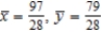 <strong>Find the center of mass of the given system of point masses. m<sub>i</sub> 10 8 10 </strong> A) B) C) D) E)