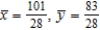 <strong>Find the center of mass of the given system of point masses. m<sub>i</sub> 10 8 10 </strong> A) B) C) D) E)