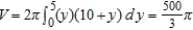 <strong>Use the shell method to set up and evaluate the integral that gives the volume of the solid generated by revolving the plane region about the x-axis. </strong> A) B) C) D) E)