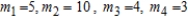 Find the center of mass of the point masses lying on the x-axis.
