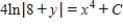 <strong>Solve the differential equation. </strong> A) B) C) D) E)