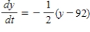 <strong>At time minutes, the temperature of an object is F. The temperature of the object is changing at the rate given by the differential equation . Use Euler's Method to approximate the particular solutions of this differential equation at . Use a step size of . Round your answer to one decimal place. </strong> A) 137.1 B) 139.5 C) 147.4 D) 144.6 E) 132.7
