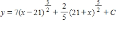 <strong>Use integration to find a general solution of the differential equation . </strong> A) B) C) D) E)