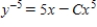 <strong>Solve the Bernoulli differential equation .</strong> A) B) C) D) E)