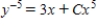 <strong>Solve the Bernoulli differential equation .</strong> A) B) C) D) E)