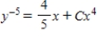 <strong>Solve the Bernoulli differential equation .</strong> A) B) C) D) E)