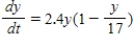 <strong>Find the logistic equation that satisfies the following differential equation and initial condition. , </strong> A) B) C) D) E) none of these
