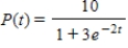 <strong>The logistic function models the growth of a population. Identify the maximum carrying capacity.</strong> A) 10 B) 3.5 C) 3 D) 2 E) 4