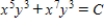 <strong>Use as a integrating factor to find the general solution of the differential equation . </strong> A) B) C) D) E)