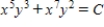 <strong>Use as a integrating factor to find the general solution of the differential equation . </strong> A) B) C) D) E)