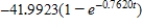 <strong>Suppose an eight-pound object is dropped from a height of 5,000 feet, where the air resistance is proportional to the velocity. Write the velocity as a function of time if its velocity after 4 seconds is approximately -50 feet per second. Use a graphing utility or a computer algebra system. Round numerical answers in your answer to four places. </strong> A) B) C) D) E)