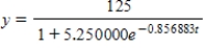 <strong>A conservation organization releases into a preserve. After years, there are in the preserve. The preserve has a carrying capacity of . Write a logistic function that models the population of in the preserve.</strong> A) B) C) D) E)