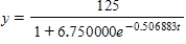 <strong>A conservation organization releases into a preserve. After years, there are in the preserve. The preserve has a carrying capacity of . Write a logistic function that models the population of in the preserve.</strong> A) B) C) D) E)