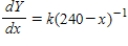 <strong>Write and solve the differential equation that models the following verbal statement: The rate of change of with respect to is proportional to . </strong> A) , B) , C) , D) , E) ,