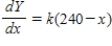 <strong>Write and solve the differential equation that models the following verbal statement: The rate of change of with respect to is proportional to . </strong> A) , B) , C) , D) , E) ,
