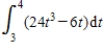 <strong>Evaluate the integral. Given, , , , . </strong> A) 85 B) 1,346 C) 84 D) 1,029 E) 1,074