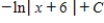 <strong>Find the indefinite integral of . </strong> A) B) C) D) E)