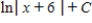 <strong>Find the indefinite integral of . </strong> A) B) C) D) E)