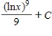 <strong>Find the indefinite integral . </strong> A) B) C) D) E)