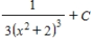 <strong>Find the indefinite integral of the following function and check the result by differentiation. </strong> A) B) C) D) E)