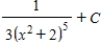 <strong>Find the indefinite integral of the following function and check the result by differentiation. </strong> A) B) C) D) E)