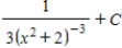 <strong>Find the indefinite integral of the following function and check the result by differentiation. </strong> A) B) C) D) E)