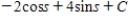 <strong>Find the indefinite integral . </strong> A) B) C) D) E)