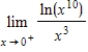 Evaluate the limit   using L'Hopital's Rule if necessary. ​