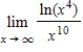 Evaluate the limit   using L'Hopital's Rule if necessary. ​