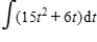 Find the indefinite integral   . ​