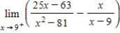 Evaluate the limit , using L'Hopital's Rule if necessary. 